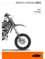 Предварительный просмотр 1 страницы KTM 50 SX MINI 2010 Owner'S Manual