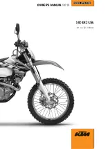 KTM 500 EXC AUS Owner'S Manual предпросмотр