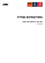 KTM 60711912000 Fitting Instructions Manual предпросмотр