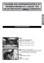 Preview for 3 page of KTM 640 ADVENTURE1999 Supplement To The Owner'S Handbook