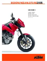 Предварительный просмотр 1 страницы KTM 640 DUKE II 2005 Owner'S Manual