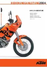 Preview for 1 page of KTM 640 LC4 Adventure Owner'S Manual