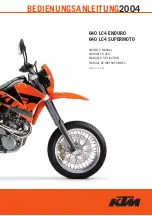 KTM 640 LC4 ENDURO 2004 Owner'S Manual preview