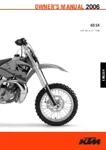 Preview for 1 page of KTM 65 SX 2006 Owner'S Manual