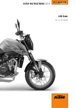 Preview for 1 page of KTM 690 Duke 2019 Setup Instructions