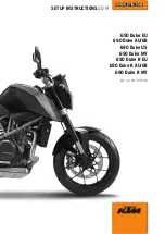 Предварительный просмотр 1 страницы KTM 690 Duke AU/GB 2014 Setup Instructions