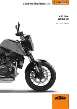 Preview for 1 page of KTM 690 Duke CN 2016 Setup Instructions