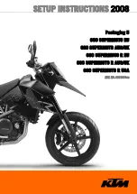 Предварительный просмотр 1 страницы KTM 690 SUPERMOTO AUS Packaging 5 2008 Setup Instructions