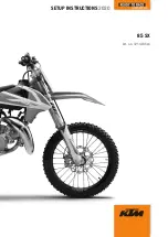 KTM 85 SX 17/14 2020 Setup Instructions предпросмотр