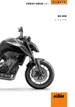 Preview for 1 page of KTM 890 DUKE 2021 Owner'S Manual