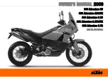 KTM 990 Adventure 2009 Owner'S Manual preview