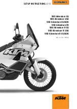 Предварительный просмотр 1 страницы KTM 990 Adventure AUS/UK 2012 Setup Instructions