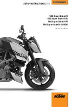 KTM 990 SUPER DUKE Setup Instructions предпросмотр