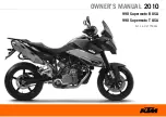 Preview for 1 page of KTM 990 Supermoto R USA 2010 Owner'S Manual