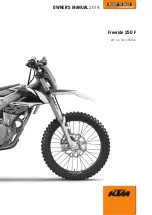 Предварительный просмотр 1 страницы KTM Freeride 250 F 2018 Owner'S Manual