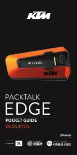 KTM PACKTALK EDGE Pocket Manual preview