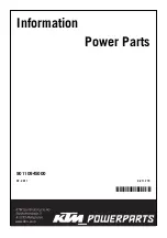 Preview for 1 page of KTM Power Parts Information