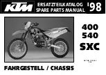 KTM SXC 400 Spare Parts Manual preview