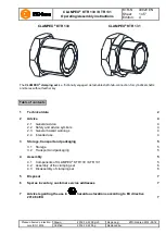 KTR-Group CLAMPEX KTR 130 Operating & Assembly Instructions предпросмотр