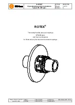 KTR-Group ROTEX AFN-SB spec. Operating & Assembly Instructions предпросмотр