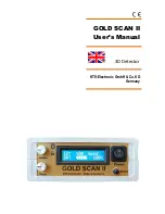 Предварительный просмотр 1 страницы KTS-Electronic GOLD SCAN II User Manual