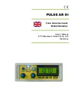 Preview for 1 page of KTS-Electronic PULSE AR III User Manual