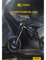 Kuberg Freerider 2016 Owner'S Manual preview