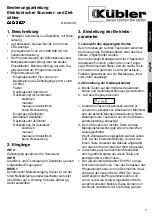 Kübler CODIX 527 Operating Instructions Manual preview