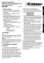 Kübler Codix 546 Operating Instructions Manual preview
