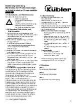 Kübler CODIX 54P Operating Instructions Manual preview