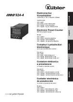 Preview for 1 page of Kübler CODIX 924-4 Manual