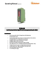 Kübler FT.1D-1D Operating Manual preview