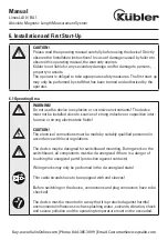 Preview for 16 page of Kübler Limes BA1 Manual