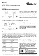 Preview for 28 page of Kübler Limes BA1 Manual