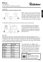 Preview for 65 page of Kübler Limes BA5 Manual