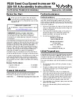 Preview for 1 page of Kubota 329-181A Assembly Instructions Manual