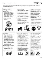 Preview for 6 page of Kubota AP-CC30 Operator'S Manual