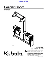 Предварительный просмотр 1 страницы Kubota AP-LB60 Operator'S Manual