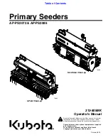 Предварительный просмотр 1 страницы Kubota AP-PS2072 Operator'S Manual