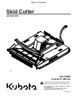 Kubota AP-SC7072 Operator'S Manual preview