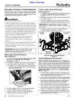 Предварительный просмотр 22 страницы Kubota AP-SD96 Operator'S Manual