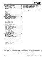 Preview for 3 page of Kubota AP-SG2572 Operator'S Manual