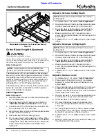 Preview for 14 page of Kubota AP-SG2572 Operator'S Manual