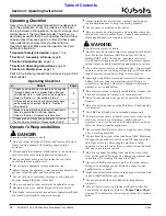 Preview for 16 page of Kubota AP-SG2572 Operator'S Manual