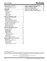 Preview for 3 page of Kubota AP-SGR1566 Operator'S Manual