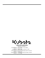 Preview for 32 page of Kubota AP-SGR1566 Operator'S Manual