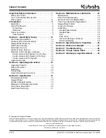 Preview for 3 page of Kubota AP-SR2672 Operator'S Manual