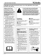 Preview for 5 page of Kubota AP-SR2672 Operator'S Manual