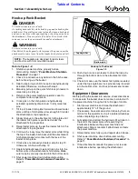 Preview for 13 page of Kubota AP-SRB1566 Operator'S Manual