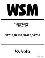 Kubota B1710 Workshop Manual preview